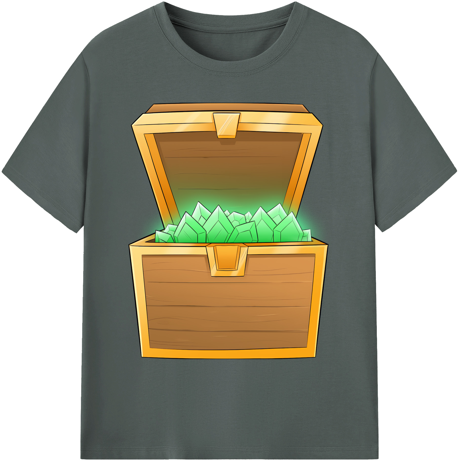 （画像用） マインクラフト ブロックの世界 Minecraft MC Block world 綿100％ メンズ半袖Tシャツ｜肌触りやわらか＆通気性